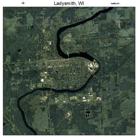 Aerial Photography Map of Ladysmith, WI Wisconsin