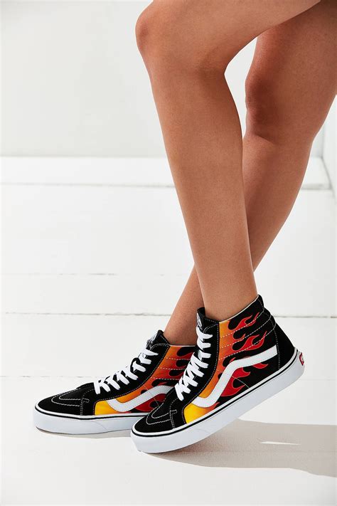 Vans Flame Sk8-Hi Reissue Sneaker | Vans shoes, Hipster shoes, Cute vans