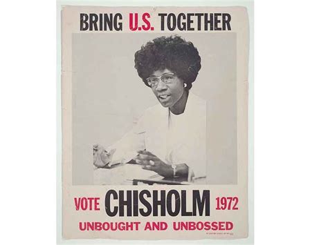 shirley chisholm unbought and unbossed poster 1972 presidential ...