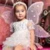 Tutu du Monde Baby Girls Ivory Tulle Angel Wing Party Dress
