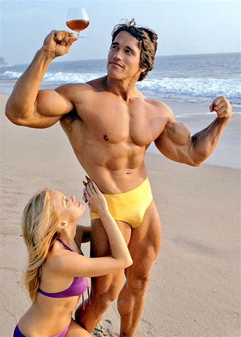 20 Vintage Photographs of a Very Young Arnold Schwarzenegger Showing Off His Muscles to Ladies ...