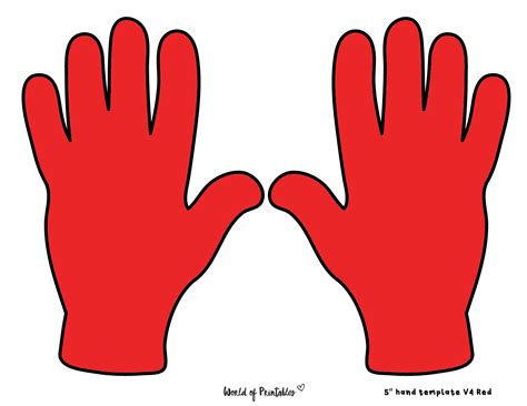 Red Handprint With Heart Symbol Stock Illustration - Download - Clip Art Library