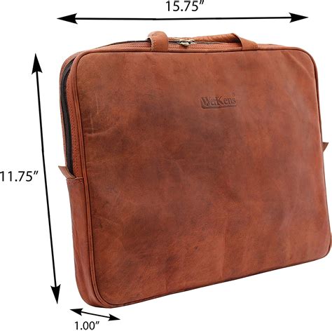 WerKens Laptop Sleeve 15.6 inch Computer Cases for Laptops Leather ...