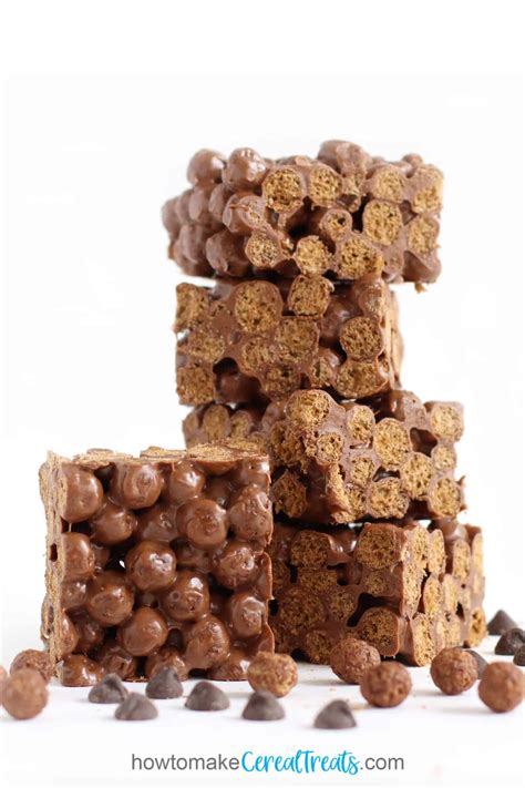 Cocoa Puffs Cereal Bar | howtomakecerealtreats.com