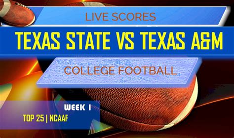 Texas State vs Texas A&M Score: NCAA College Football Results