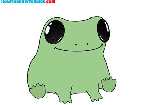 How to Draw a Cute Frog - Easy Drawing Tutorial For Kids