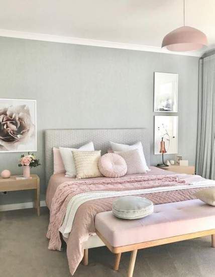 Bedroom wall decor ideas gray 51+ ideas for 2019 | Bedroom interior, Pink bedroom design ...