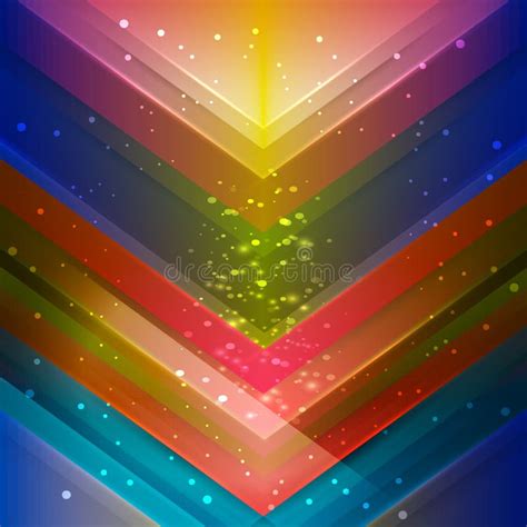 Rainbow Multicolor Illustration - Geometric Background Stock Illustration - Illustration of ...