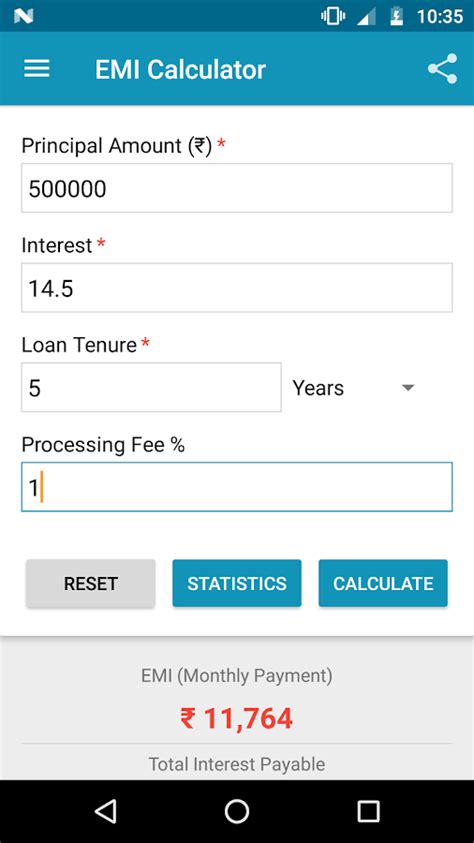 EMI Calculator - Android Apps on Google Play