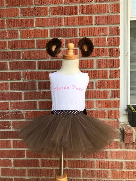 Monkey Costume Monkey Tutu Monkey Tail Toddler Monkey - Etsy