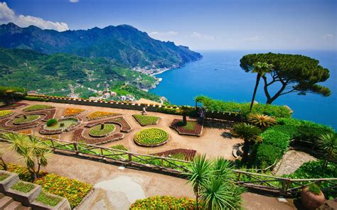 Download Horizon Sea Ocean Italy Ravello Man Made Amalfi 4k Ultra HD Wallpaper