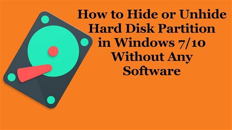 How to Hide or Unhide Hard Disk Partition in Windows | SolutionRider- One Stop Solution for ...