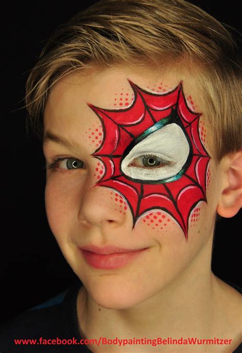 Spiderman Face Painting at PaintingValley.com | Explore collection of ...