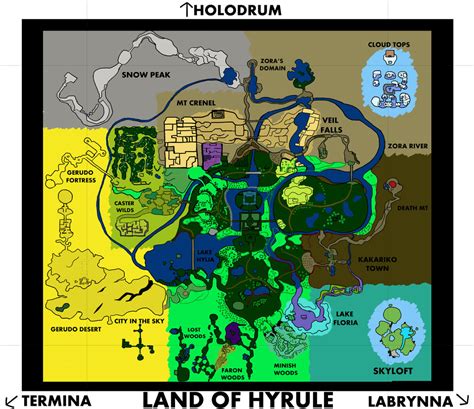 Legend of Zelda - Land of Hyrule Full Map by Wteck on DeviantArt