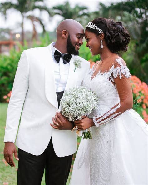 Amanda & Sydney's Outdoor White Wedding in Ghana is GOALS | Ball gowns wedding, White wedding ...