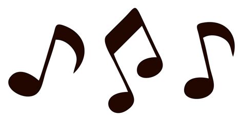 Set of musical note icons. Music notes. Thin and bold music note ...