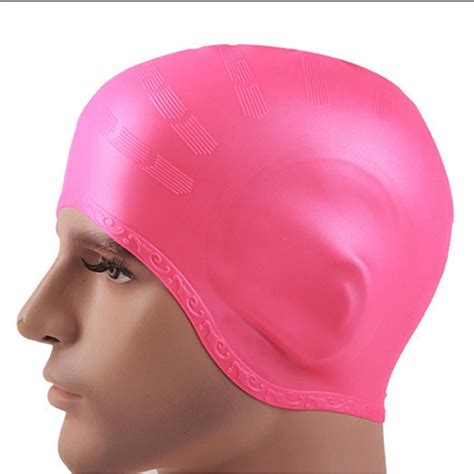 Adults Swimming Caps Men Women Long Hair Waterproof Swim Pool Cap Ear Protect Large Natacion ...