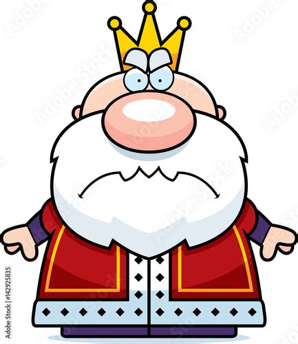 Cartoon Angry King Stock Vector | Adobe Stock