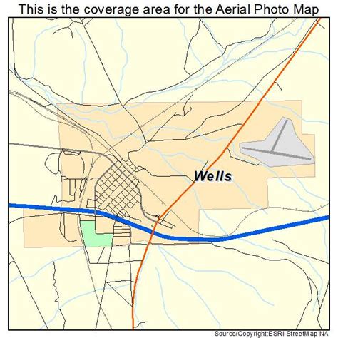 Aerial Photography Map of Wells, NV Nevada