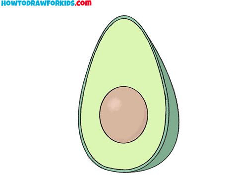 How to Draw an Avocado - Easy Drawing Tutorial For Kids