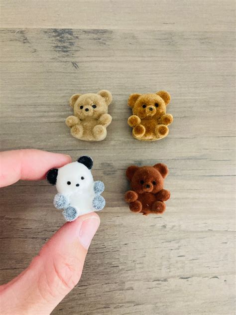 Micro miniature teddy bear Tiny toy Collectible teddy bear Mini plush ...