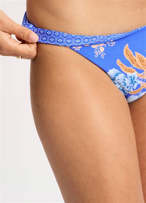 Eden Reversible Hipster Bikini Bottom - Azure – Seafolly Australia