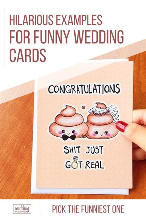 Funny wedding cards are a great swing from the norm and a lovely way to congratulate the couple ...