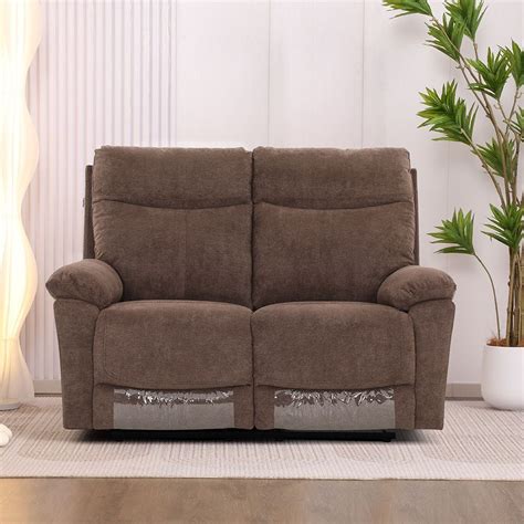 Buy Valor 2 Seater Fabric Recliner - Brown Online | Danube Home UAE