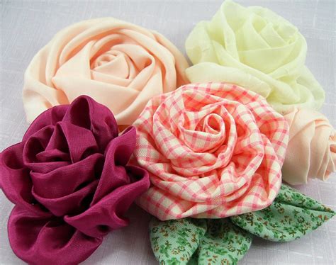 Diy Fabric Rose Tutorial - Do It Yourself