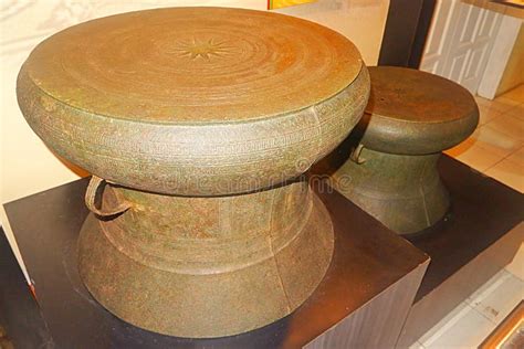 Antique Bronze Drums at Museum, Nekara Artefacts Editorial Image ...