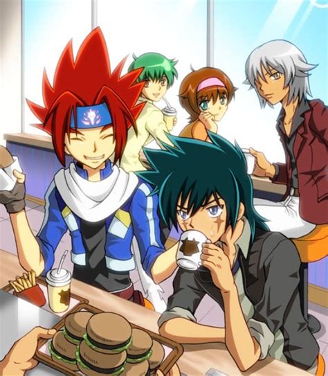 The older Beyblade gang!!! Madoka, Tsubasa, and Gingka from Beyblade ...