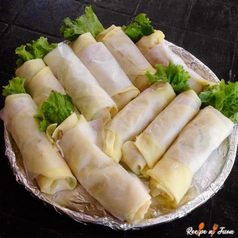 Lumpiang Ubod Recipe Filipino Lumpia with palm heart