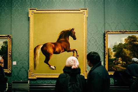 exhibition, gallery, horse paintings, museum, paintings, people, one ...