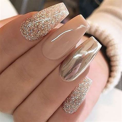 20 Chrome Nails Designs That are Futuristic | Chrome nails designs, Fall acrylic nails, Gold nails