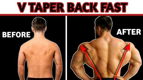 How To Build A V-taper back | V taper back best exercises - YouTube