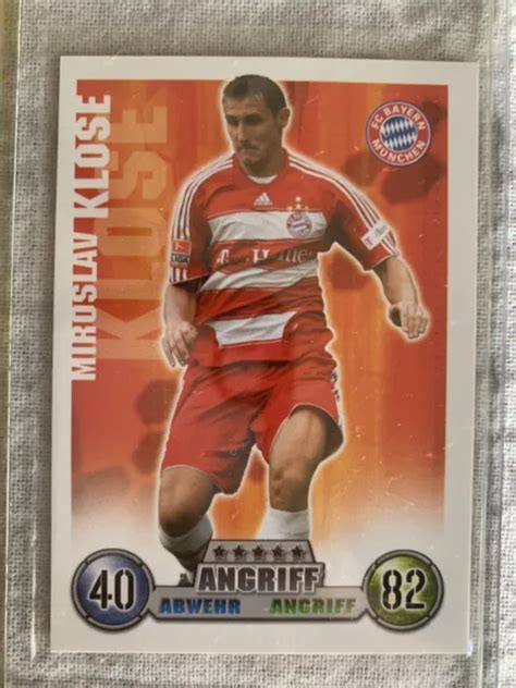 TOPPS MIROSLAV KLOSE Bayern Munich Bundesliga 2008/09 Match Attax Trading Card $1.00 - PicClick