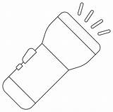 Flashlight coloring page  ColouringPages sketch template