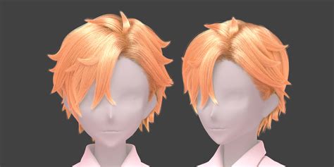 Anime Male Hairstyles pack - Blender Market