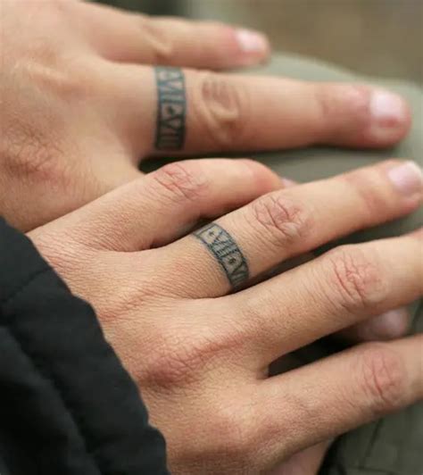 Ring Finger Tattoos Names