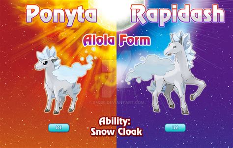 Ponyta and Rapidash Alola Forms by SM136 on DeviantArt