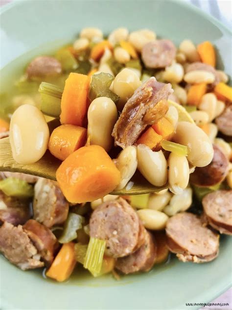 Sausage and Bean Slow Cooker Soup - Best Crafts and Recipes