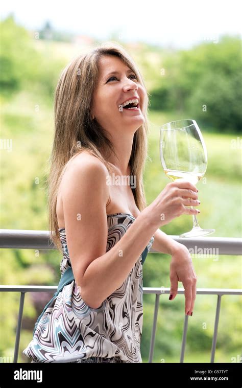 Glass drinking woman hi-res stock photography and images - Alamy