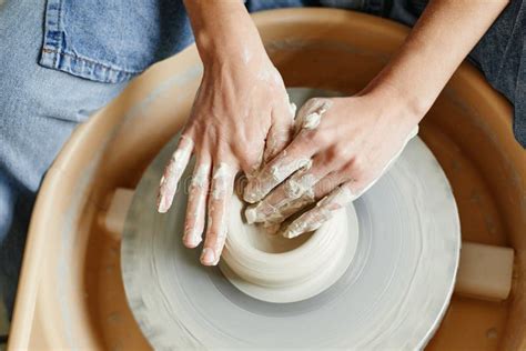 Shaping pottery stock photo. Image of throwing, handcrafted - 468928