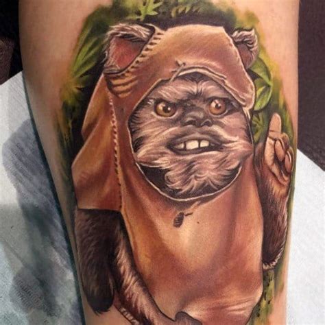 60 Ewok Tattoos For Men - Star Wars Ink Ideas