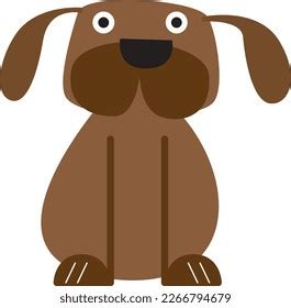 Funny Dog Vector Art Black White Stock Vector (Royalty Free) 2266794679 | Shutterstock