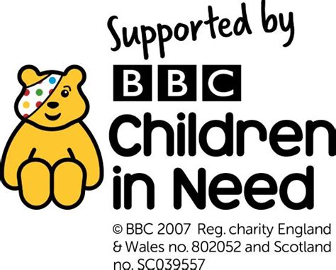 Pudsey Bear logo 'Supported By' English TM - Standard - Read for Good