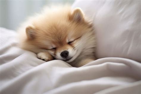 Sleeping pomeranian animal mammal puppy. | Free Photo - rawpixel