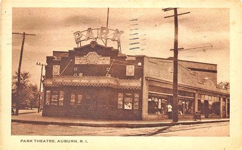 Cranston, RI. Park Theatre, vintage photo from 1925 or later. | Park, Photo, Vintage photos