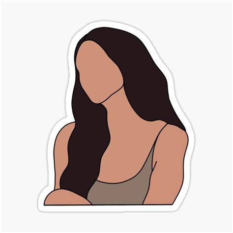 "Madison Beer “Selfish” Cartoon Outline" Sticker by Jaymesarah | Redbubble