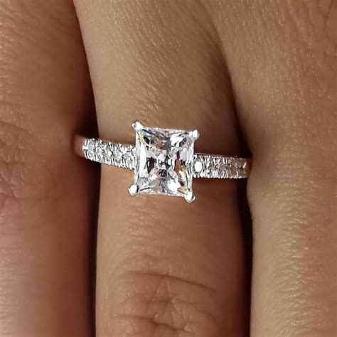 4 Carat Princess Cut Diamond Engagement Ring | Ara Diamonds